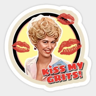 Kiss My Grits Sticker